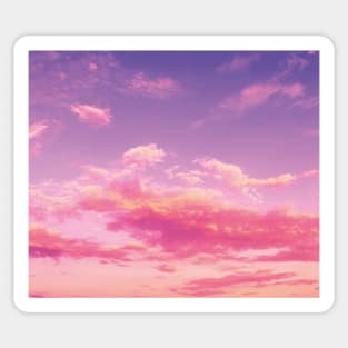 Purple sky, pink clouds Sticker